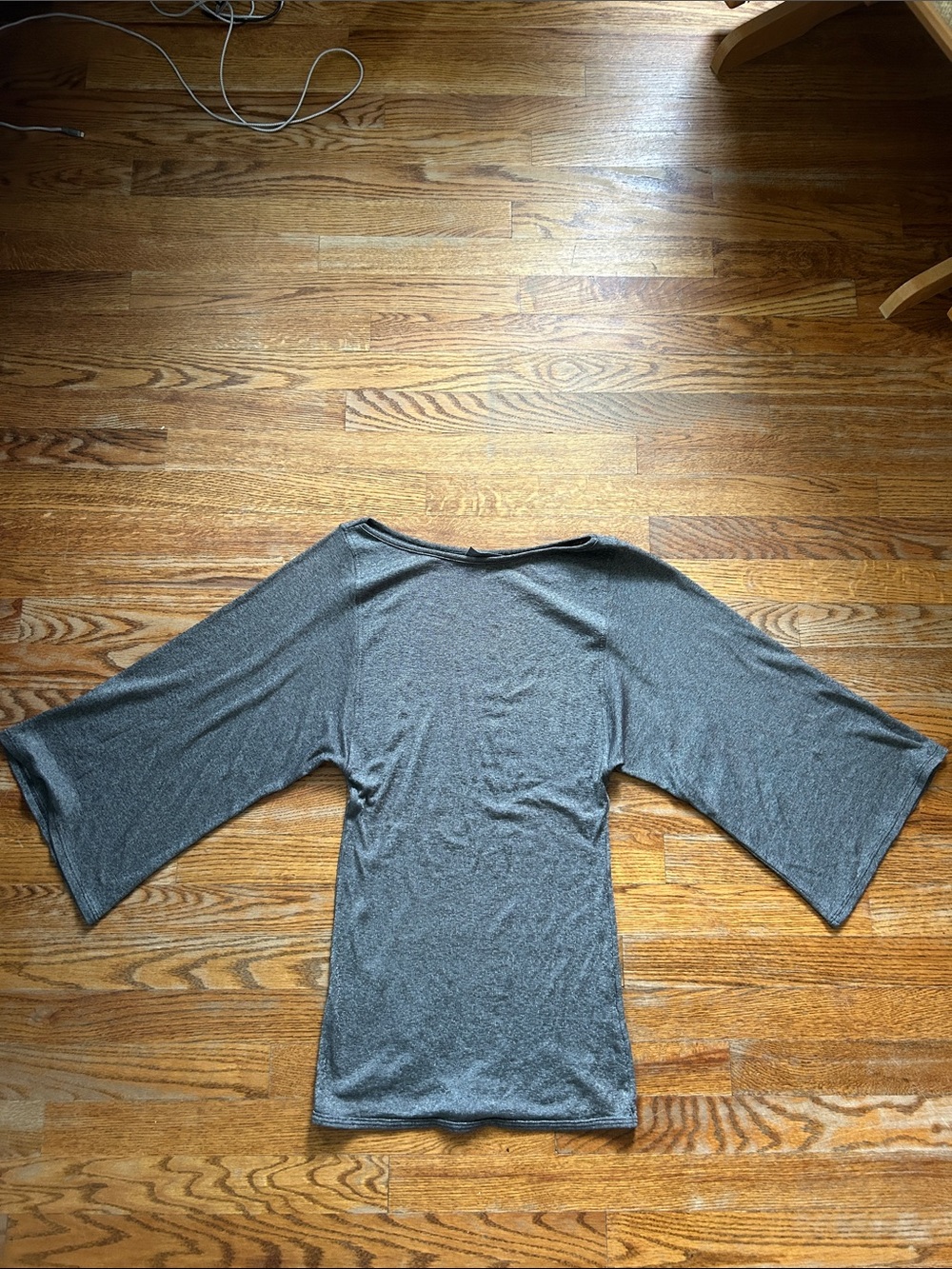 Michael Stars Gray Dolman-Sleeve Tunic Top